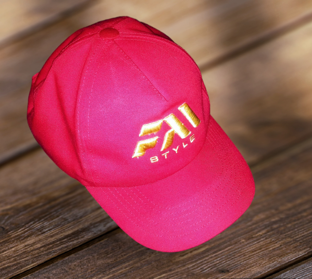 Fam Style Logo Dad Hat/ Red