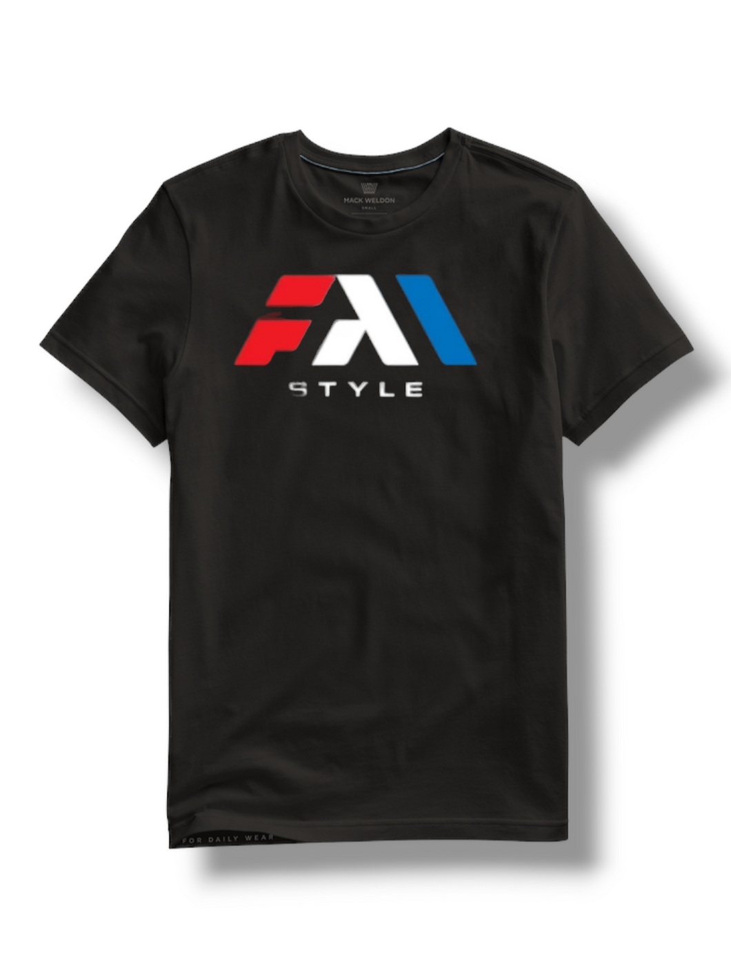 Fam Style 3 color logo T-shirt (Black)